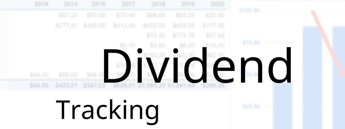 dividend tracking spreadsheet featured