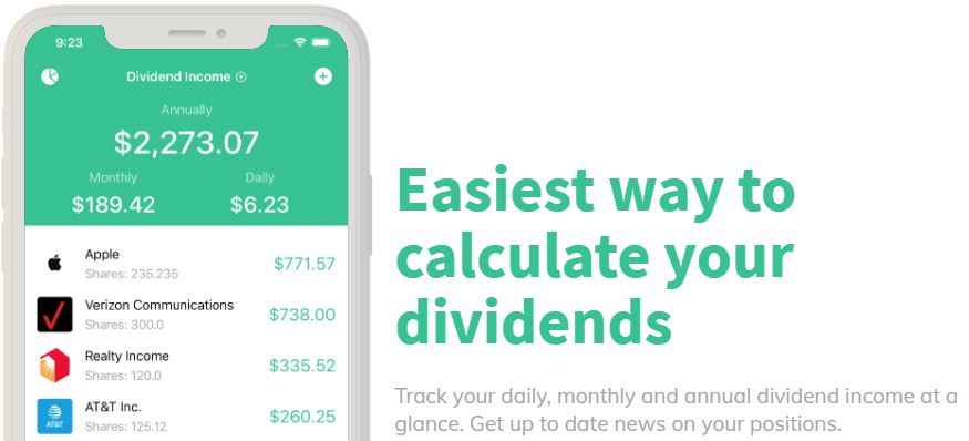 divcalc dividend tracker