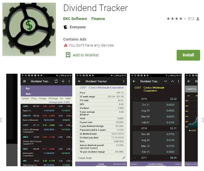 dividend tracker app